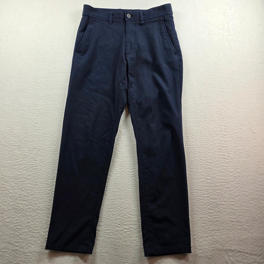 Zara Mens Slim Fit Chino Pants Navy Blue Size 29 Business Casual Trousers